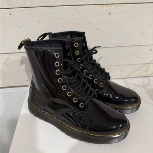Dr. Martens Black Patent Leather Boots